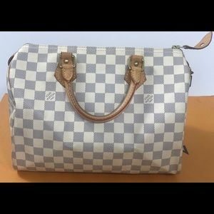 Authentic Louis Vuitton Damier Azure Speedy 30